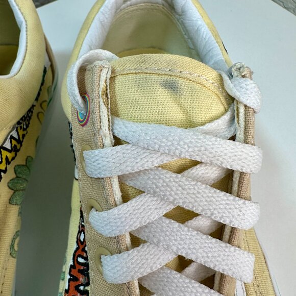 Vans X Sesame Street Old Skool Elmo Shoes Women's 7.5 / Men's 6 Floral Yellow - Picture 4 of 15